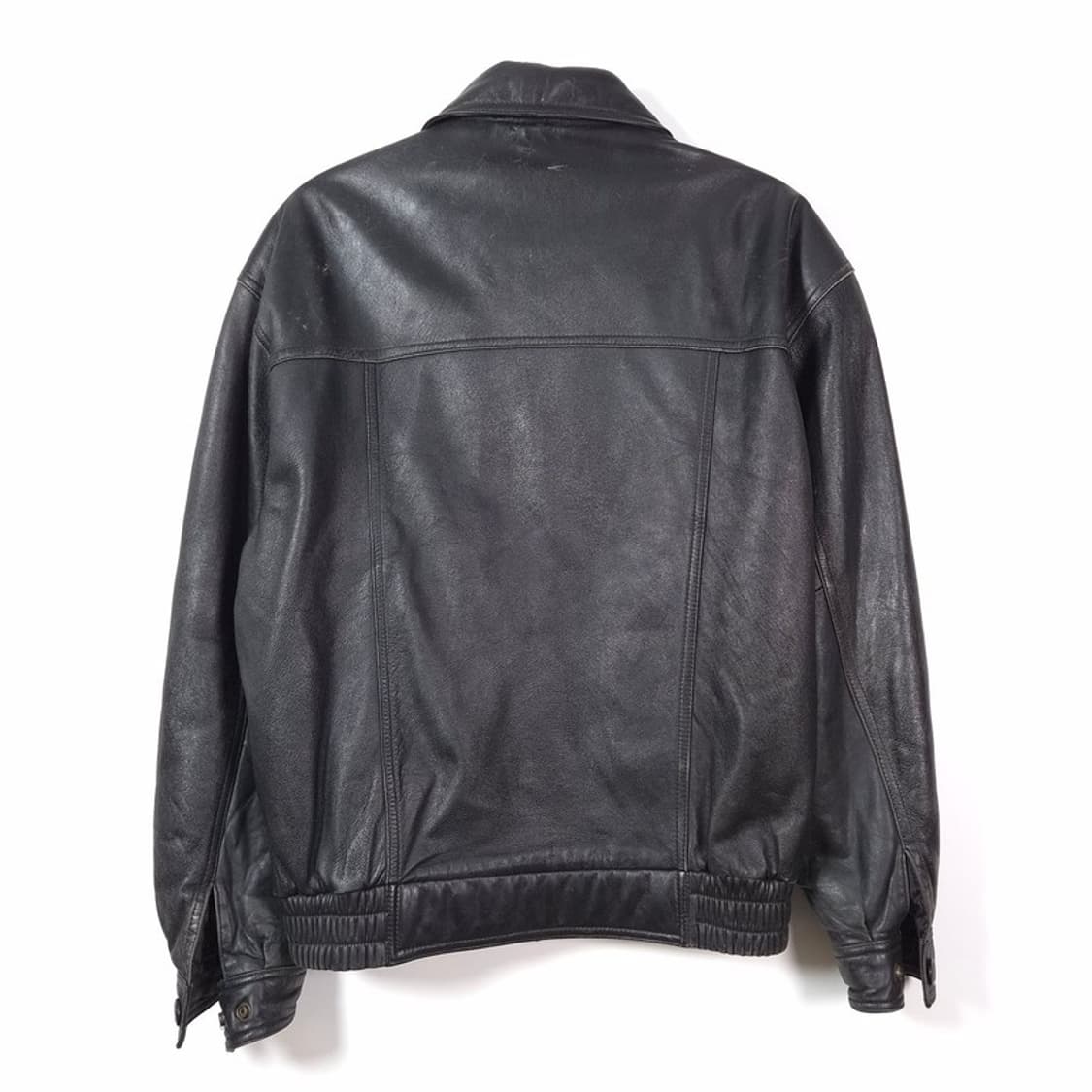 FUR GODDESS 리얼 램스킨 빈티지 레더 블루종 자켓 L 상품이미지2