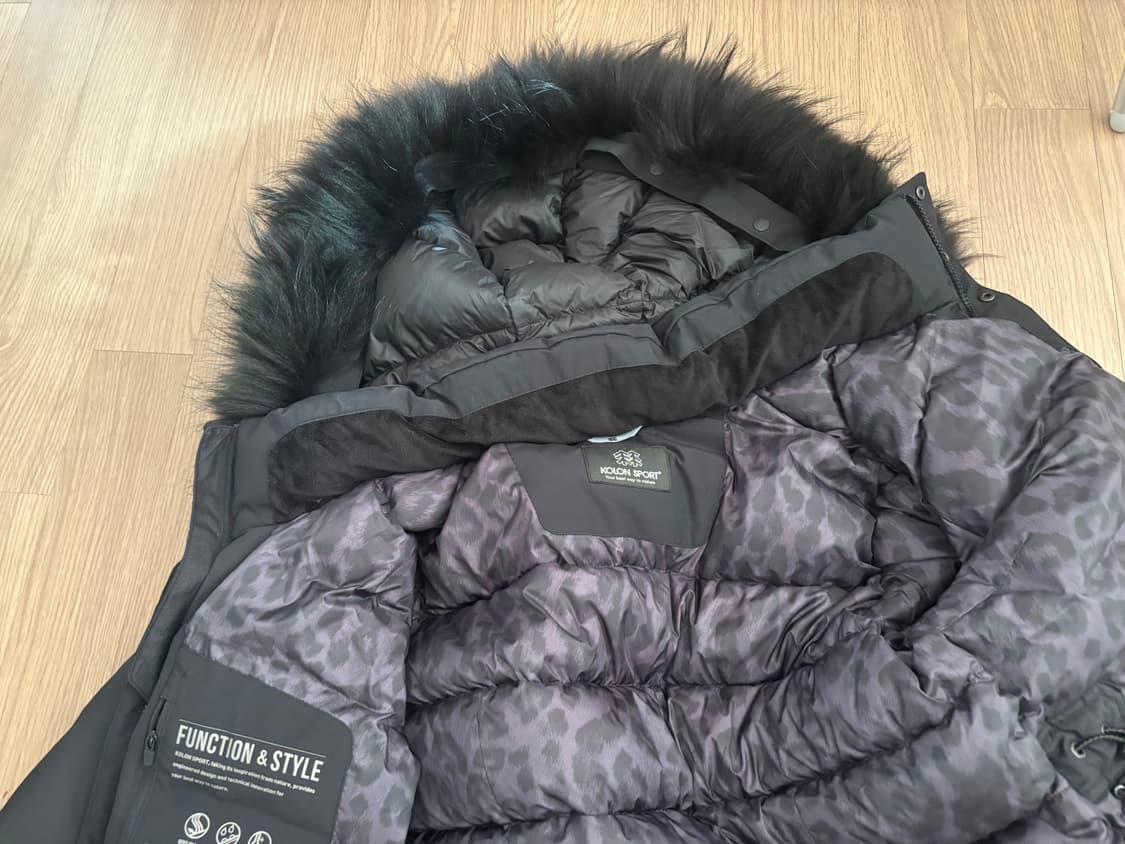 상태최상 코오롱 안타티카 구스 롱패딩 롱기장 여 95 상품이미지5