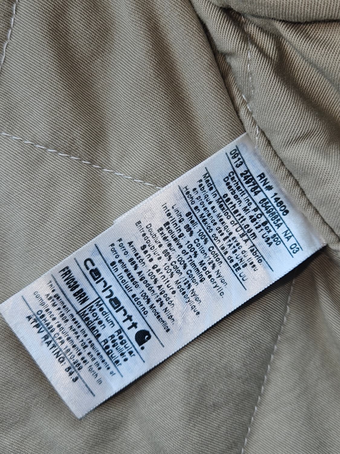 FR칼하트 FRV036 퀼팅 라인드 덕 워크 베스트 (M) / 10829 상품이미지8