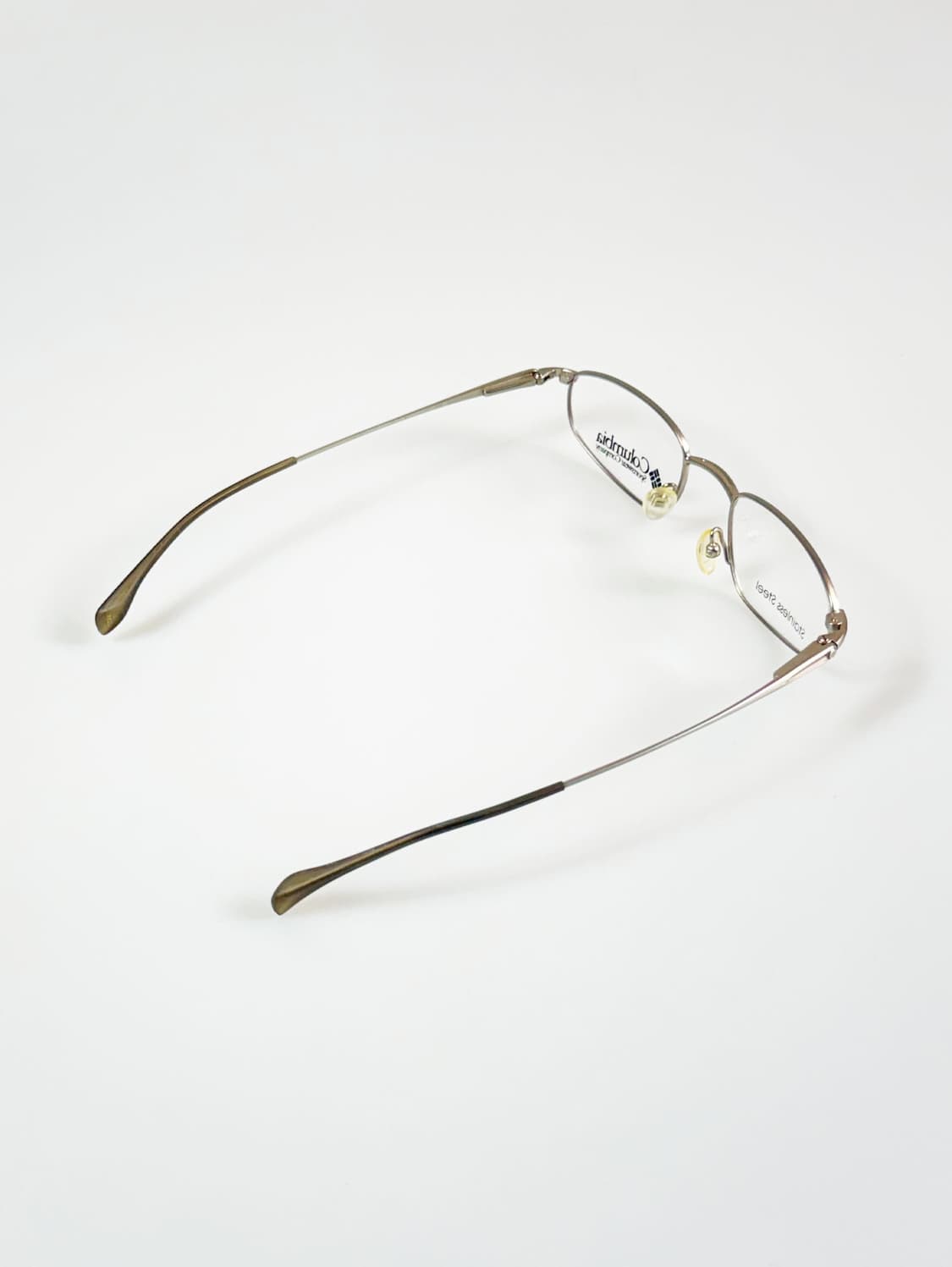 컬럼비아 실버 슬림 스퀘어 메탈 프레임 빈티지 안경 상품이미지4