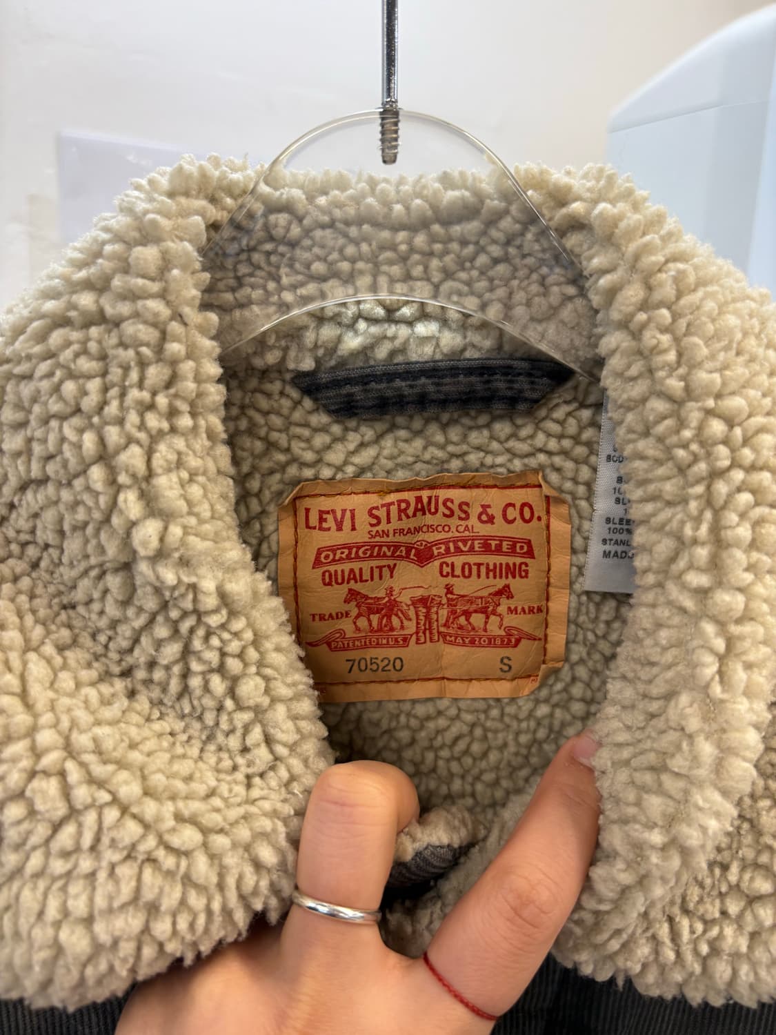 LEVI'S chacoal fleece trucker jk 상품이미지7