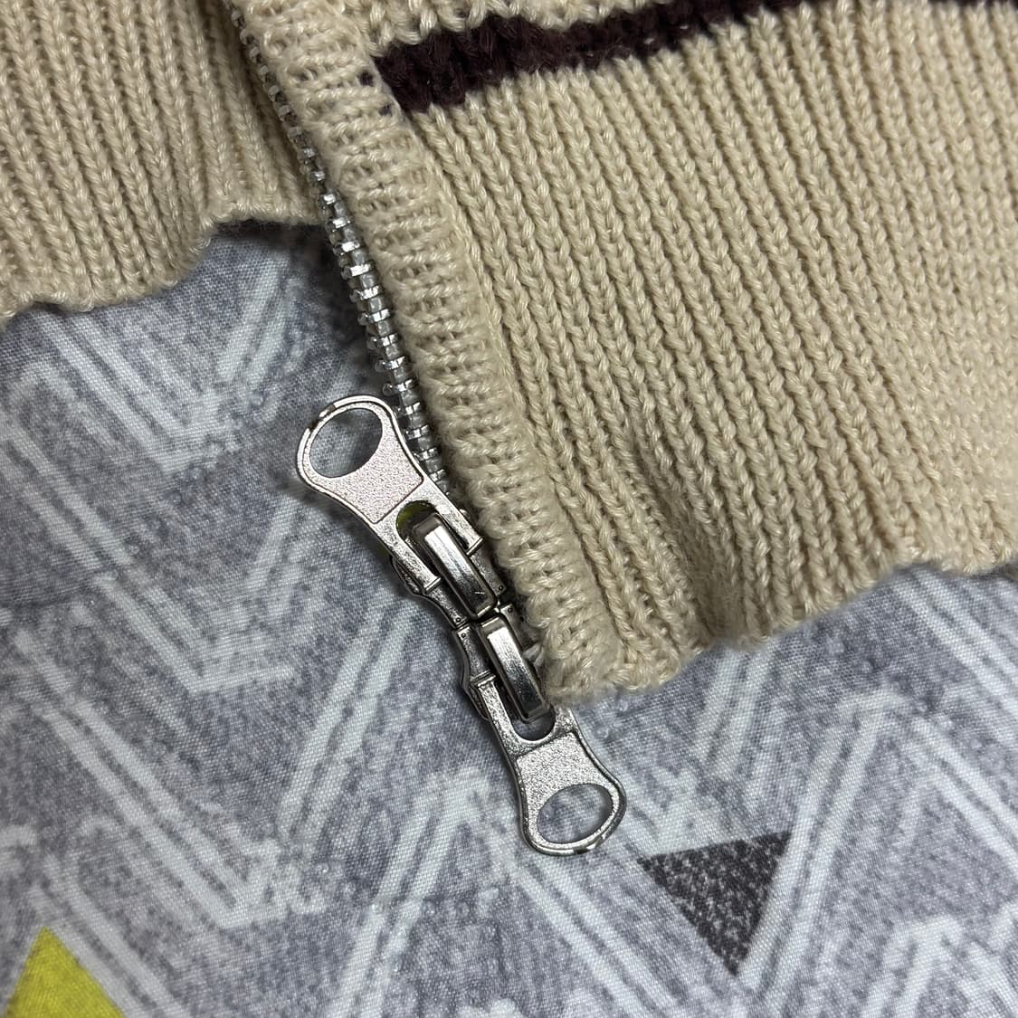 와플 투웨이 니트집업 상품이미지2