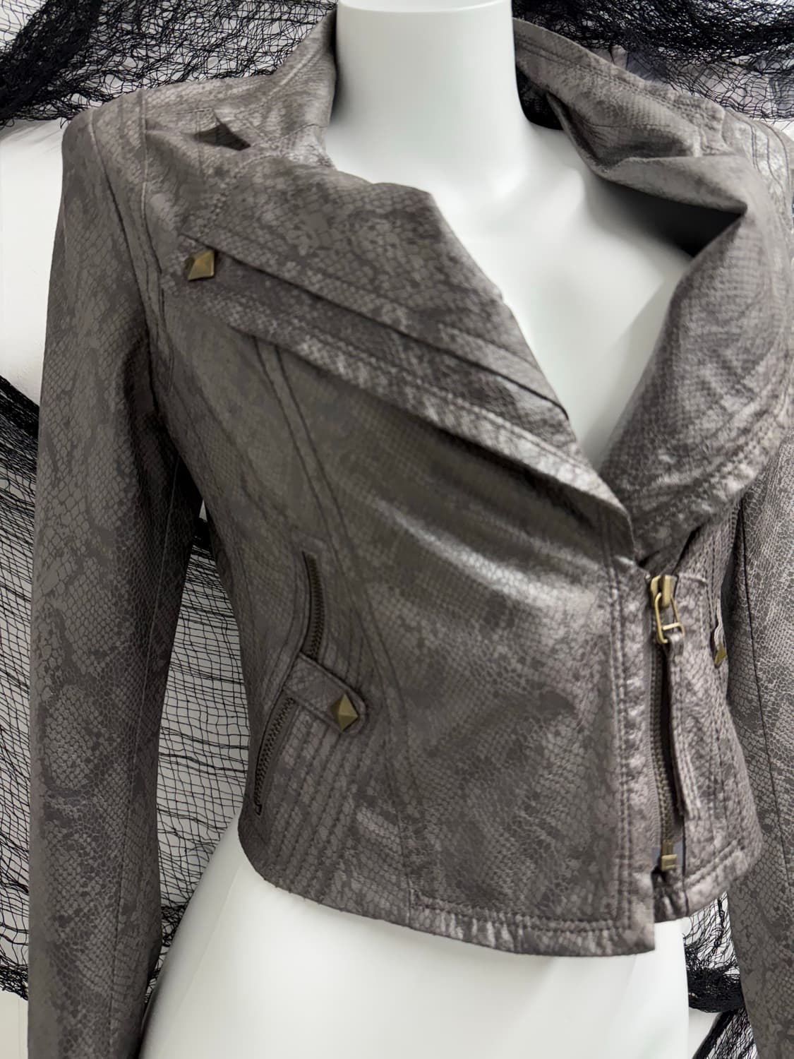 00s snake pattern rider jacket 상품이미지2