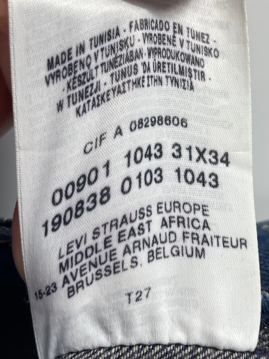 리바이스 901 type 1 데님팬츠 (onp.20) 상품이미지5