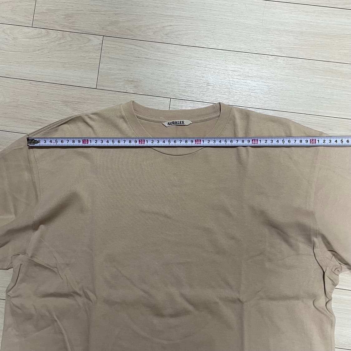 오라리 러스터 플레이팅 긴팔티 (핑크베이지/5사이즈) 상품이미지5