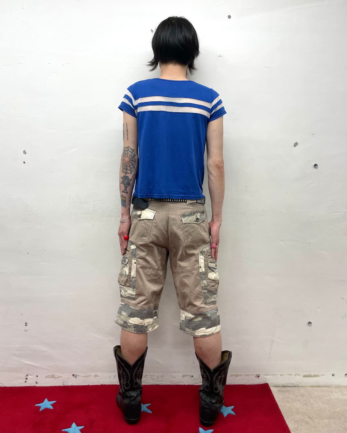 ANAP GIRL Retro Mesh Blue T-shirt  상품이미지4