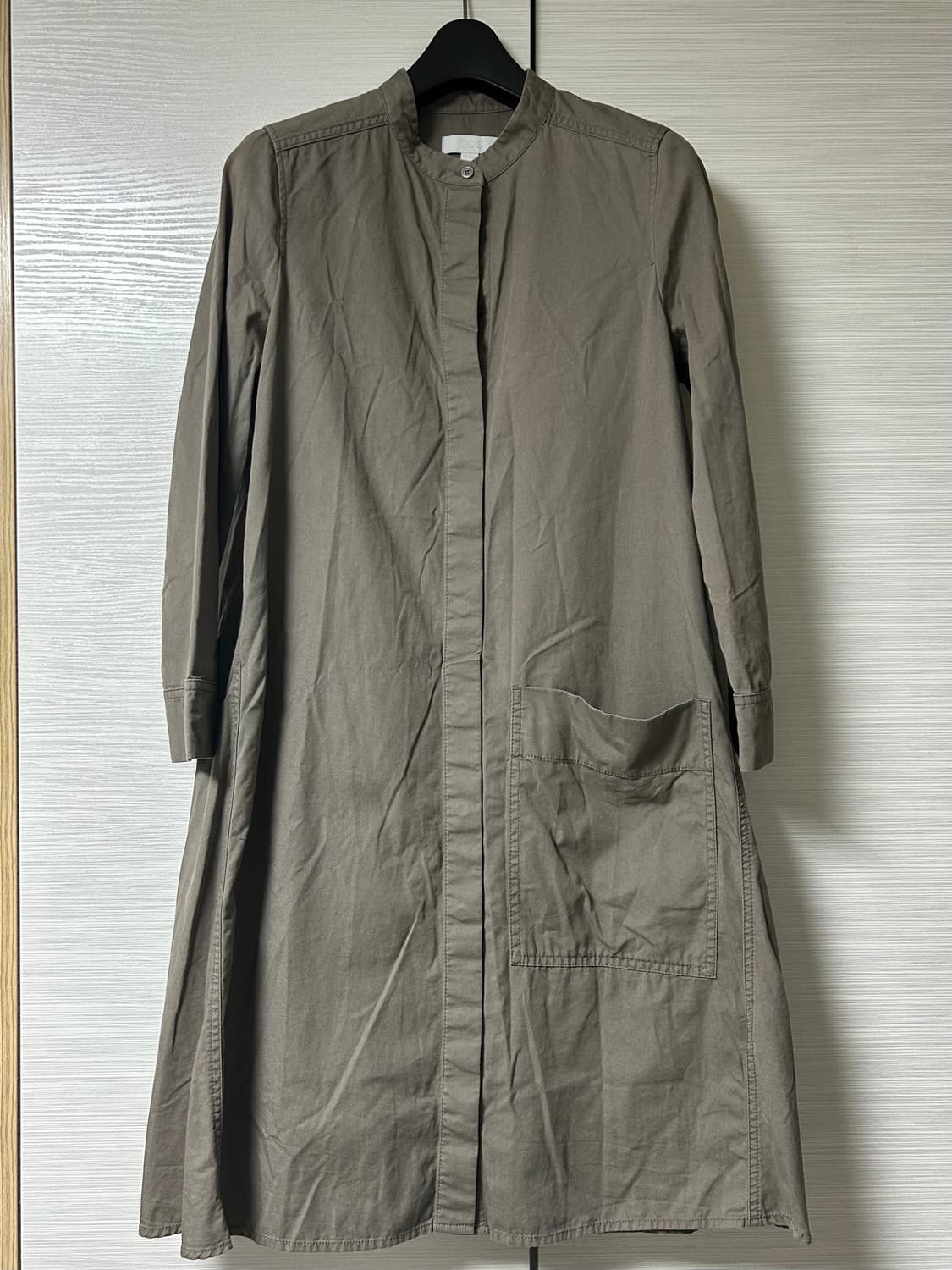 COS 차이나 카라 라운드 빅포켓 원피스 상품이미지1