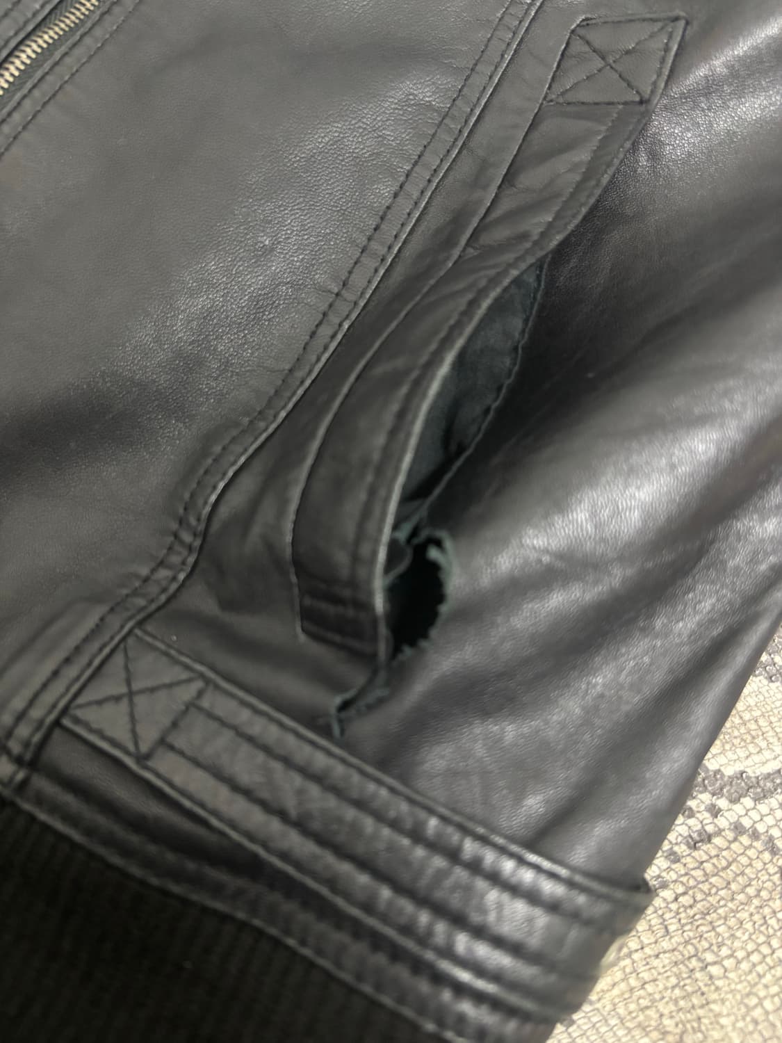 [Zara]Minimal Black Shell Leather Jacket 상품이미지7