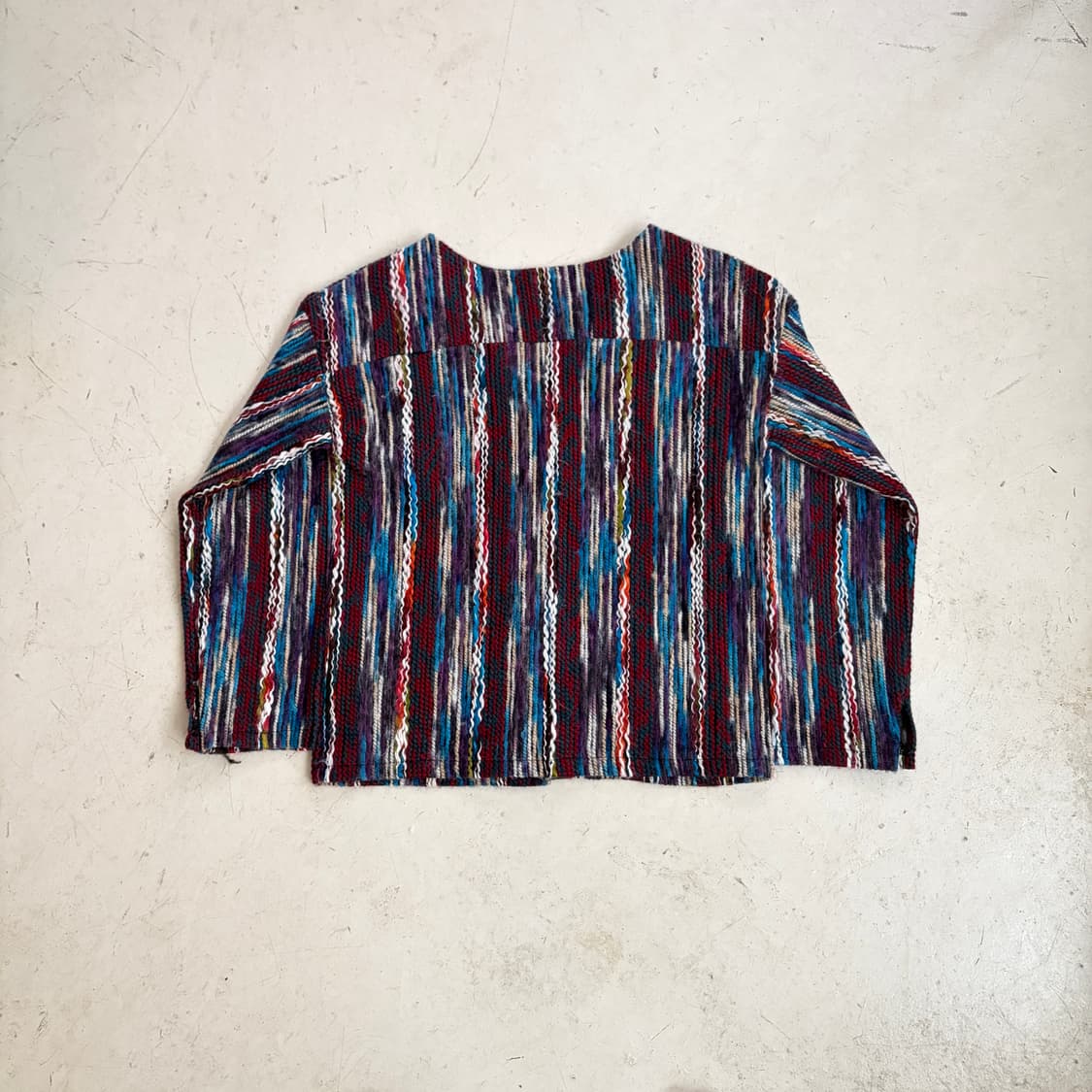 JPN 멀티컬러 빈티지 가디건 M 상품이미지6