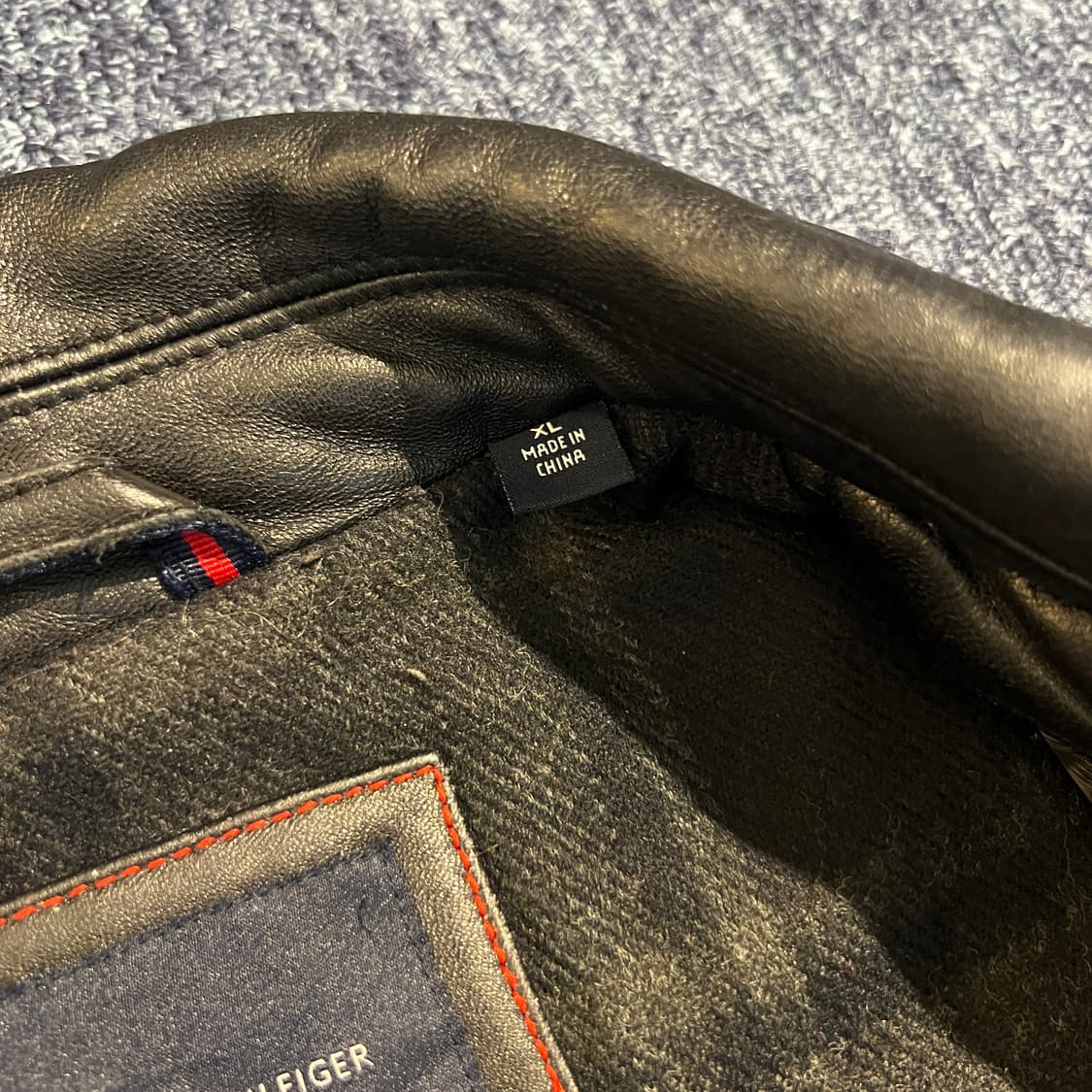 빈티지 00s 타미힐피거 가죽 자켓 상품이미지6