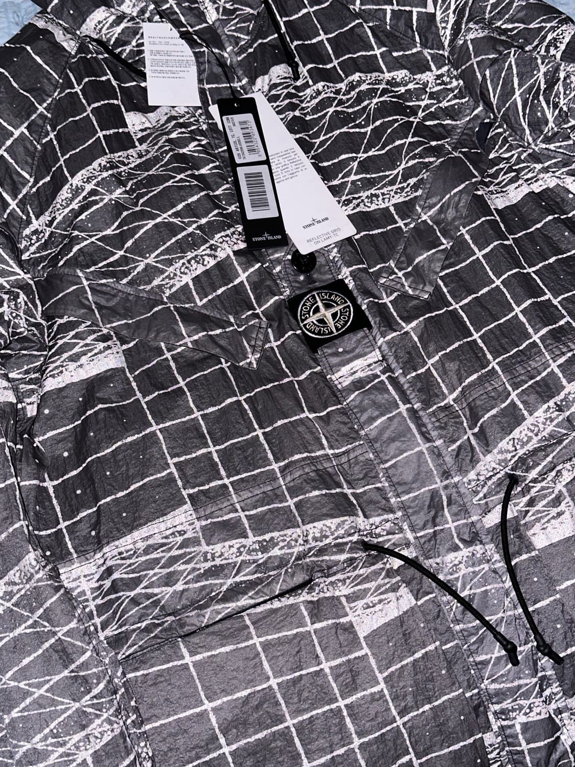 스톤아일랜드 리플렉티브 그리드 자켓 21ss 새상품 상품이미지4