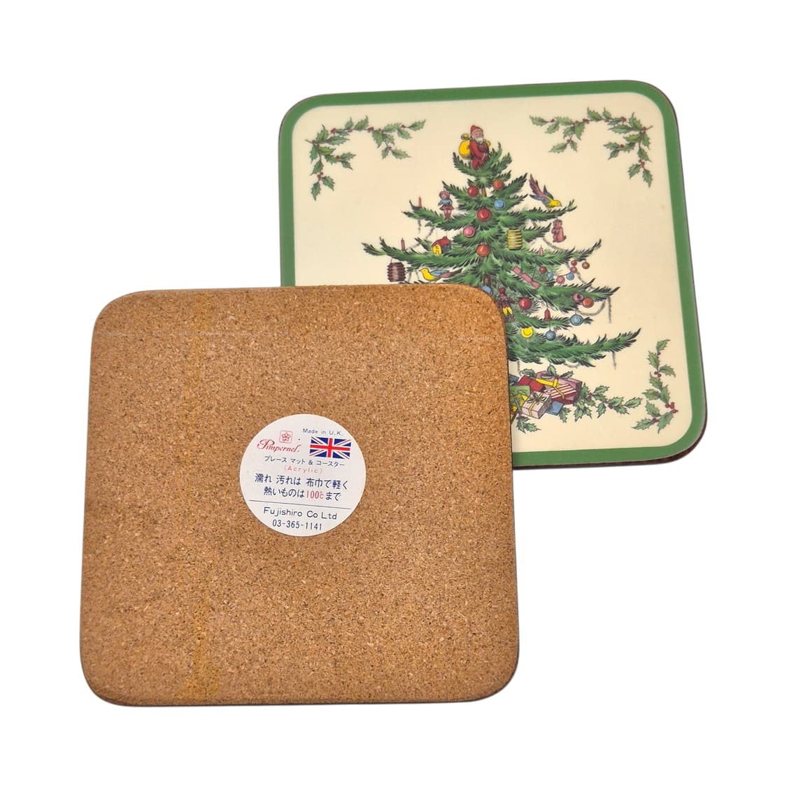 70s 영국 핌피넬 오리지널 크리스마스 코스터 6p 세트 상품이미지4