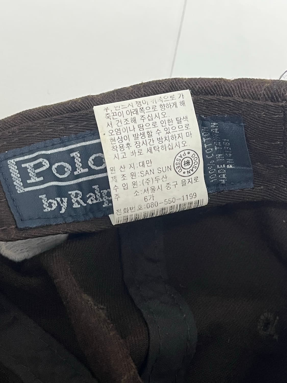 [두산정품/가죽스트랩] 폴로 랄프로렌 빅포니 갈색/브라운 볼캡 상품이미지6