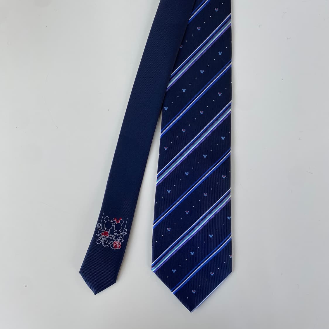 디즈니 캐릭터미키마우스 실크넥타이 8.3cm 상품이미지1