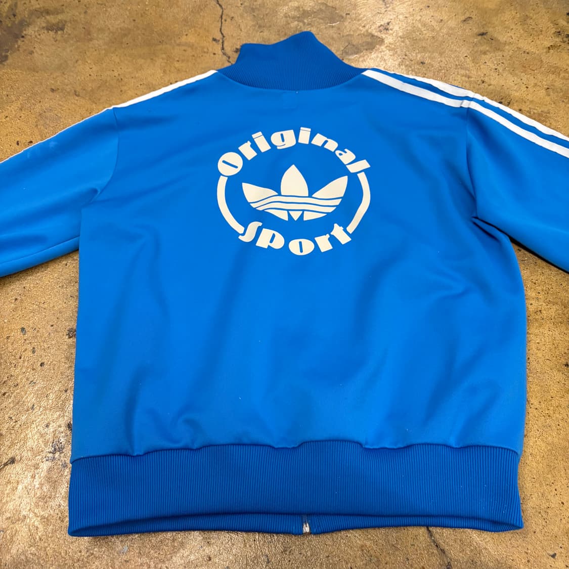 아디다스 오리지널 스포츠 블루 져지 트랙탑 상품이미지4