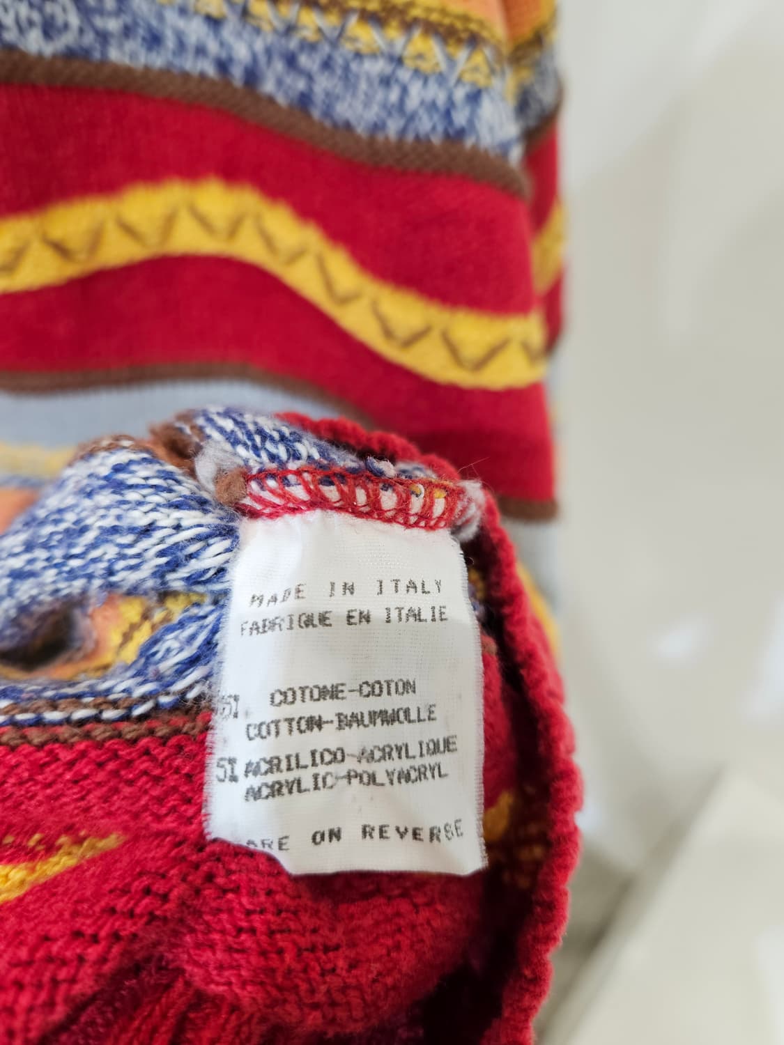 Hand made 컬러 스프라이트 니트 스웨터 상품이미지5