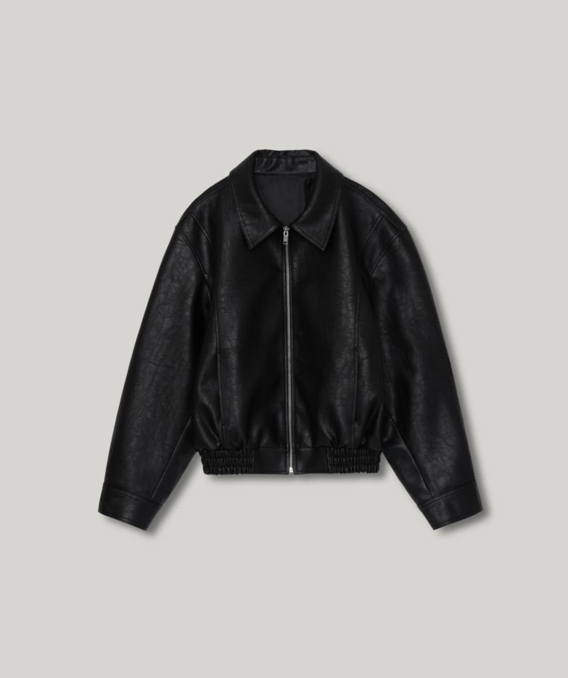 아카이브 제이투유 레더 블루종 자켓(black) 상품이미지1