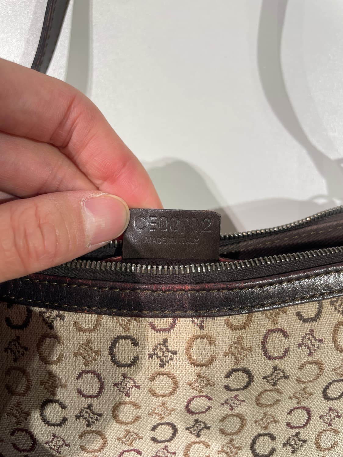 올드 셀린느 라이트 베이지 마카담 미니 숄더백 상품이미지8