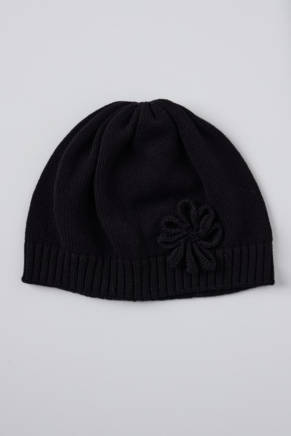 복복 코사지 비니 블랙 상품이미지1