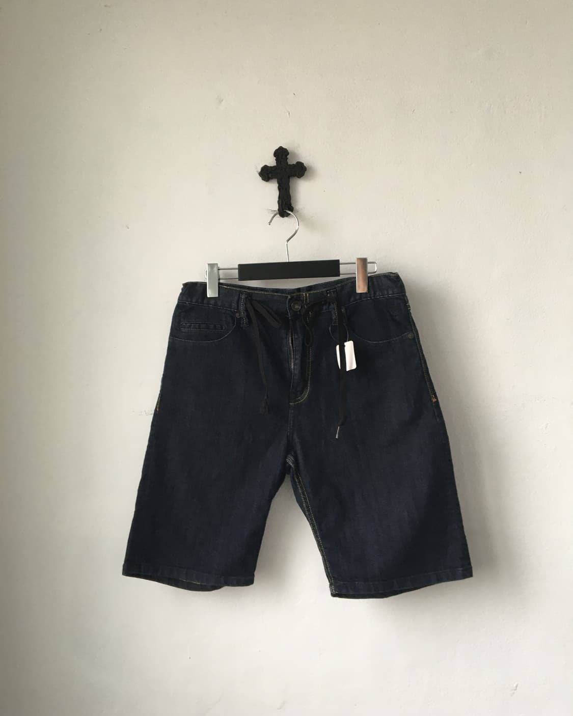 Denim half pants 상품이미지1