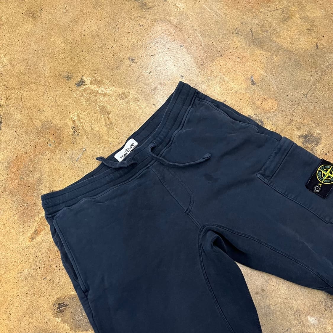[정품/M] 스톤아일랜드 카고 조거 트레이닝 바지 네이비 b18 상품이미지1