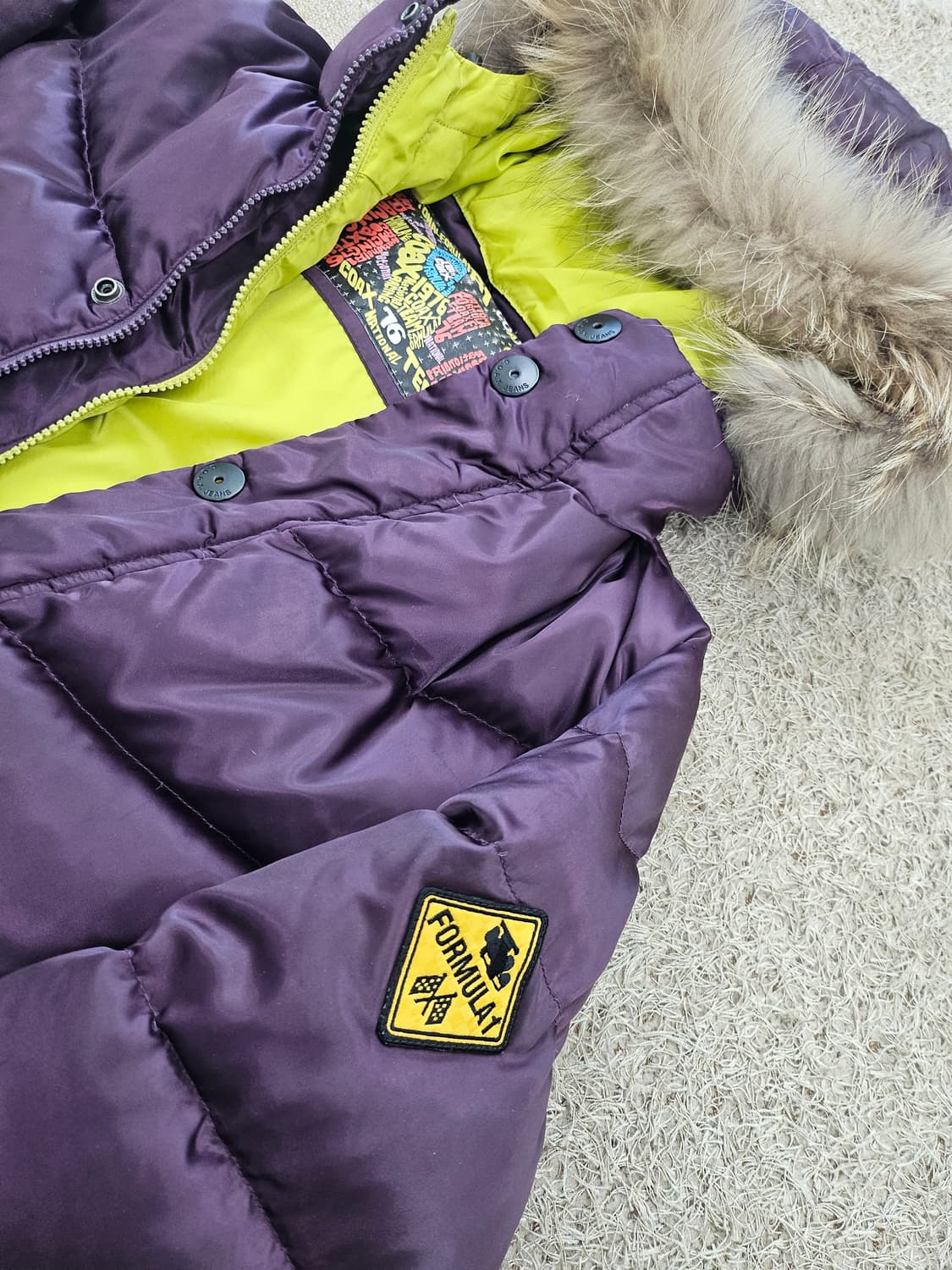 (L-105)남성 콕스 레이싱 라쿤퍼 푸퍼 오리털 숏 패딩 상품이미지6