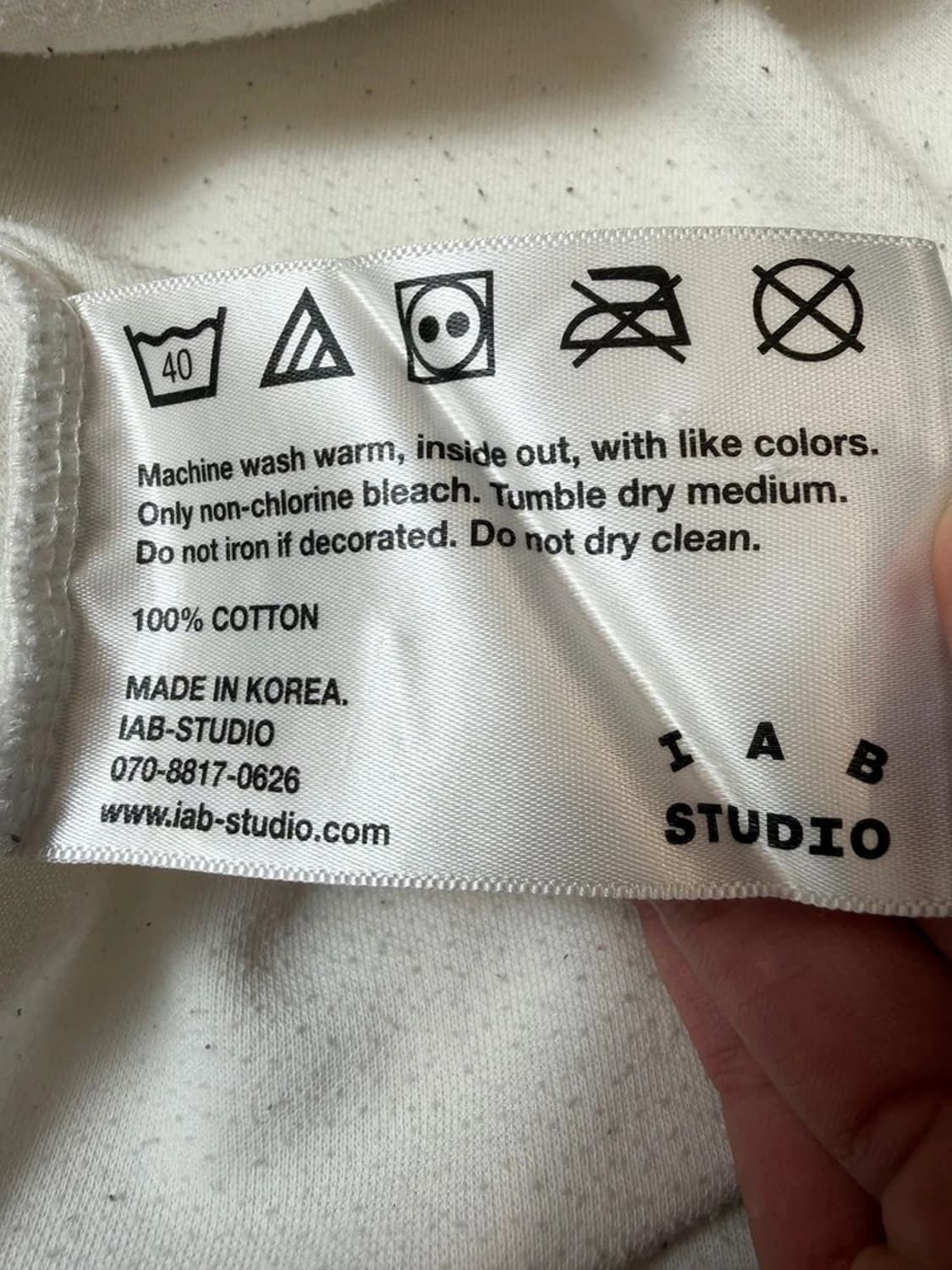 아이앱스튜디오 빅로고 오버핏 반팔 티셔츠 PN9565 상품이미지10