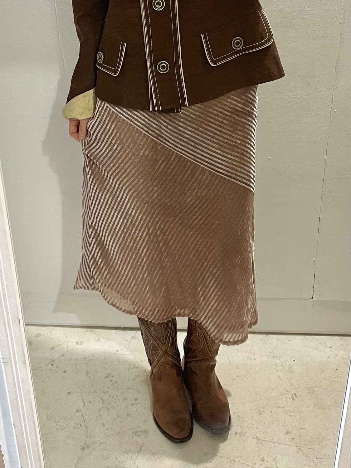 UNITED ARROWS velvet skirt 상품이미지3