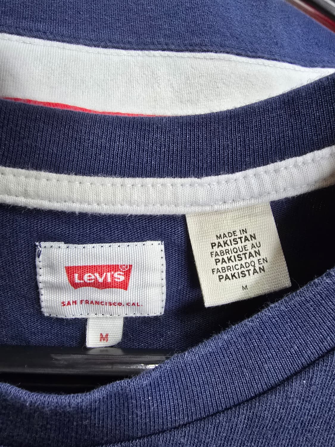 리바이스 네이비/레드 반팔 티셔츠 (1986) 상품이미지3