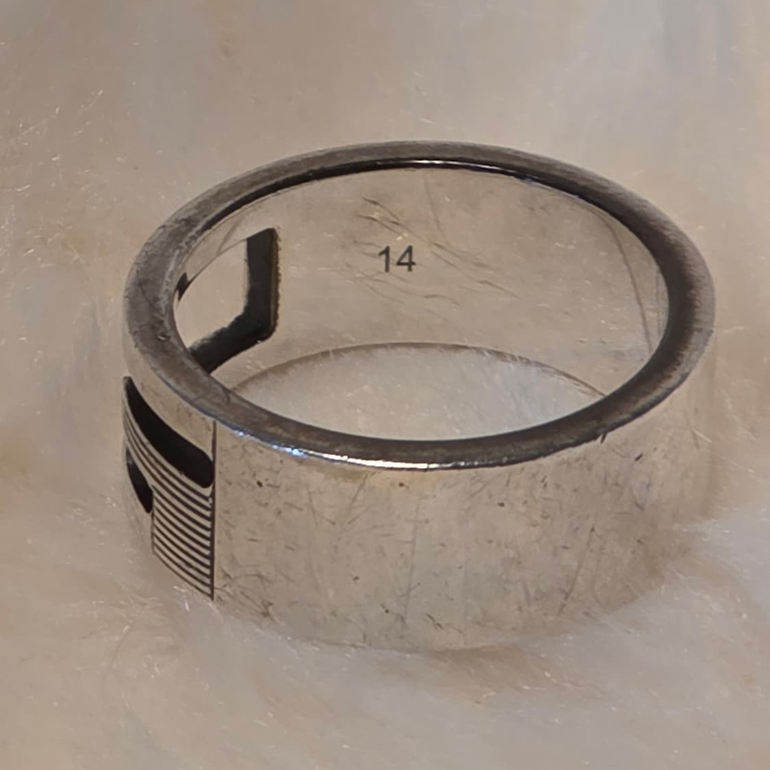 구찌 실버925 브랜디드 G 컷아웃 반지(14호) 상품이미지3