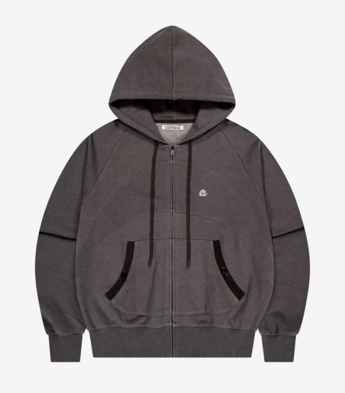 코이세이오 스트링 포켓 후드집업 와인 상품이미지1