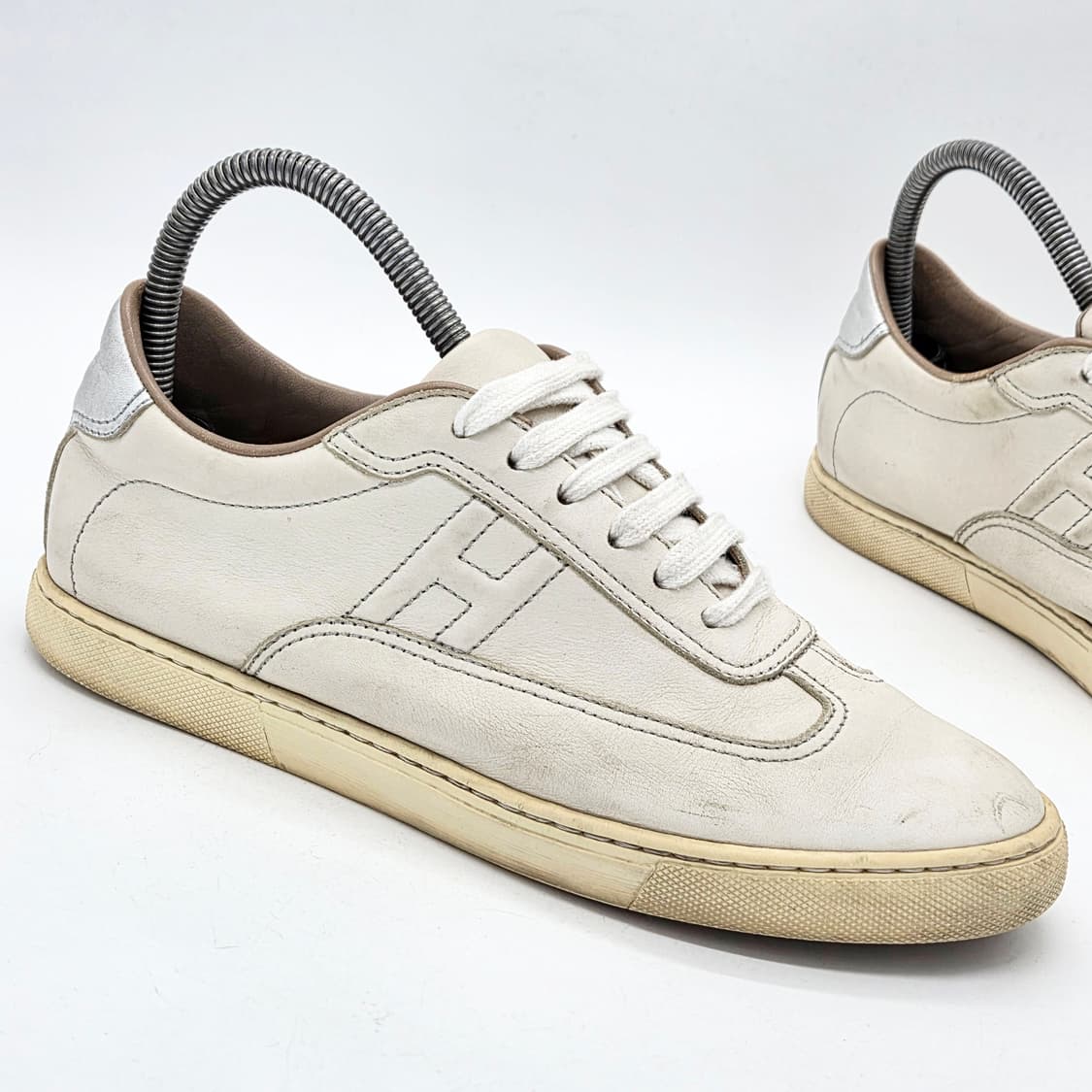  에르메스 우먼스 퀵커 스니커즈 화이트/실버 (39)   상품이미지5