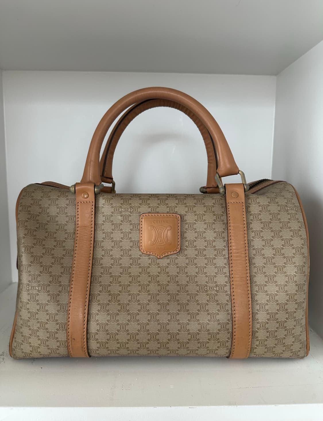 빈티지 셀린 마카 보스턴백 30cm x 18cm x 16cm 상품이미지1