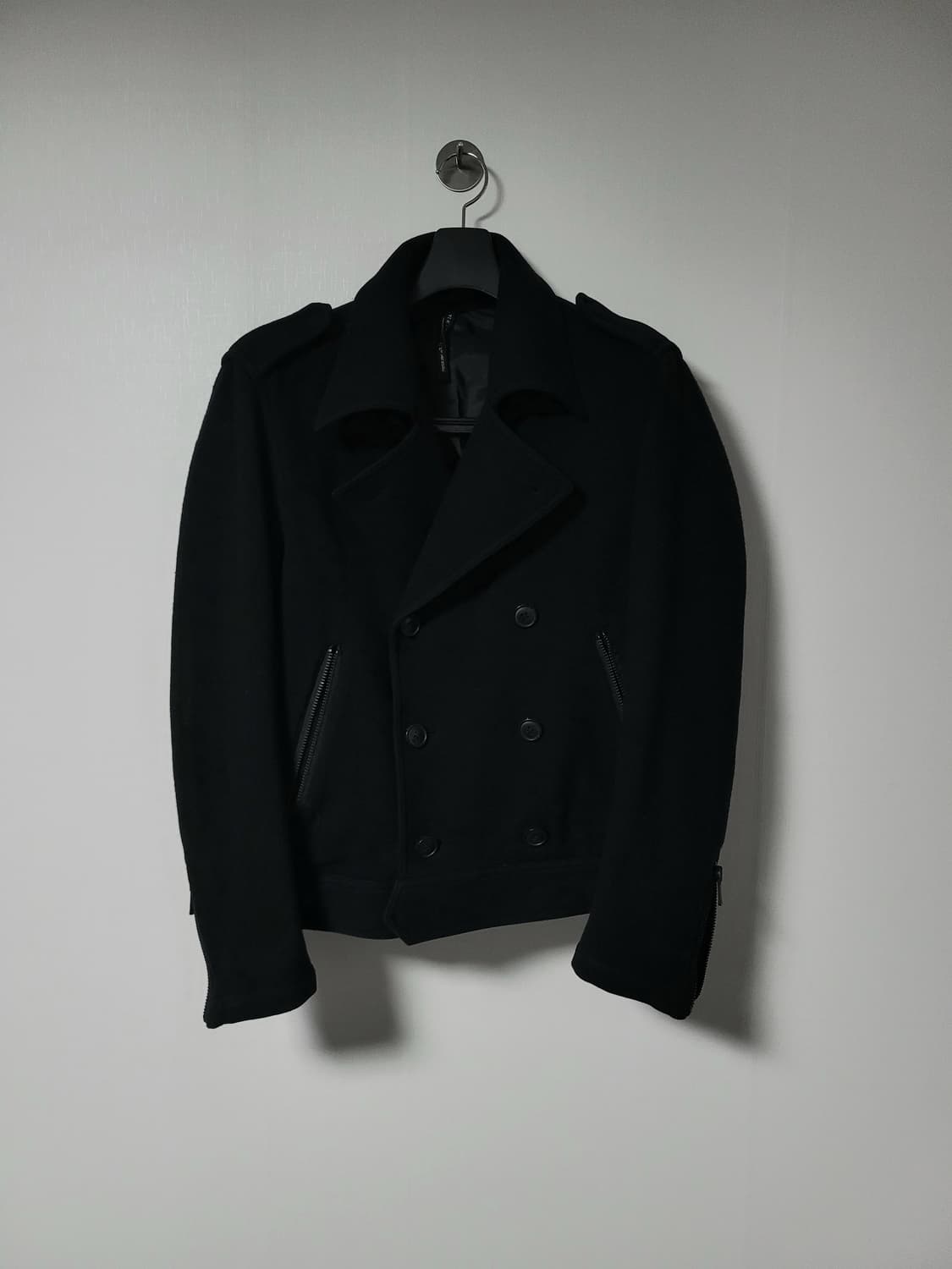 Black barrett 밀리터리 배틀 드레스 피코트 상품이미지3