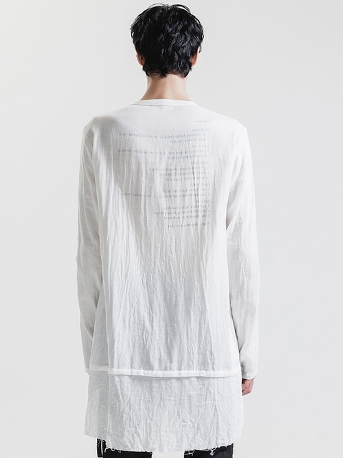 nude:masahiko maruyama 백프린팅 리버서블 셔츠 1siz 상품이미지8