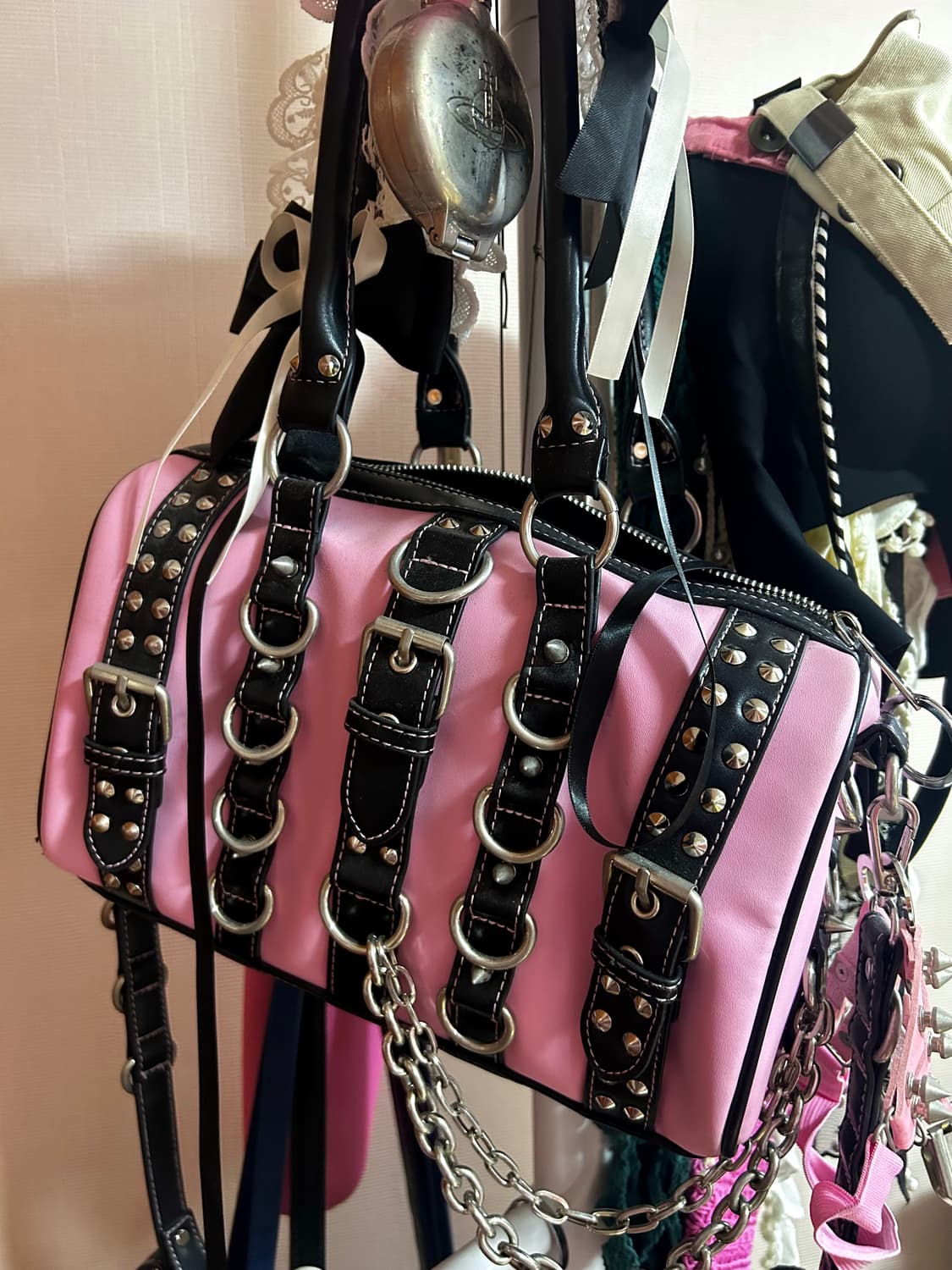 Dolls Kill Rock Punk Stud Piercing Bag 상품이미지1