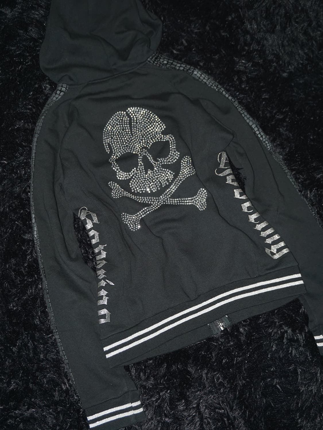 (strange heaven) punk rhinestone hood  상품이미지2