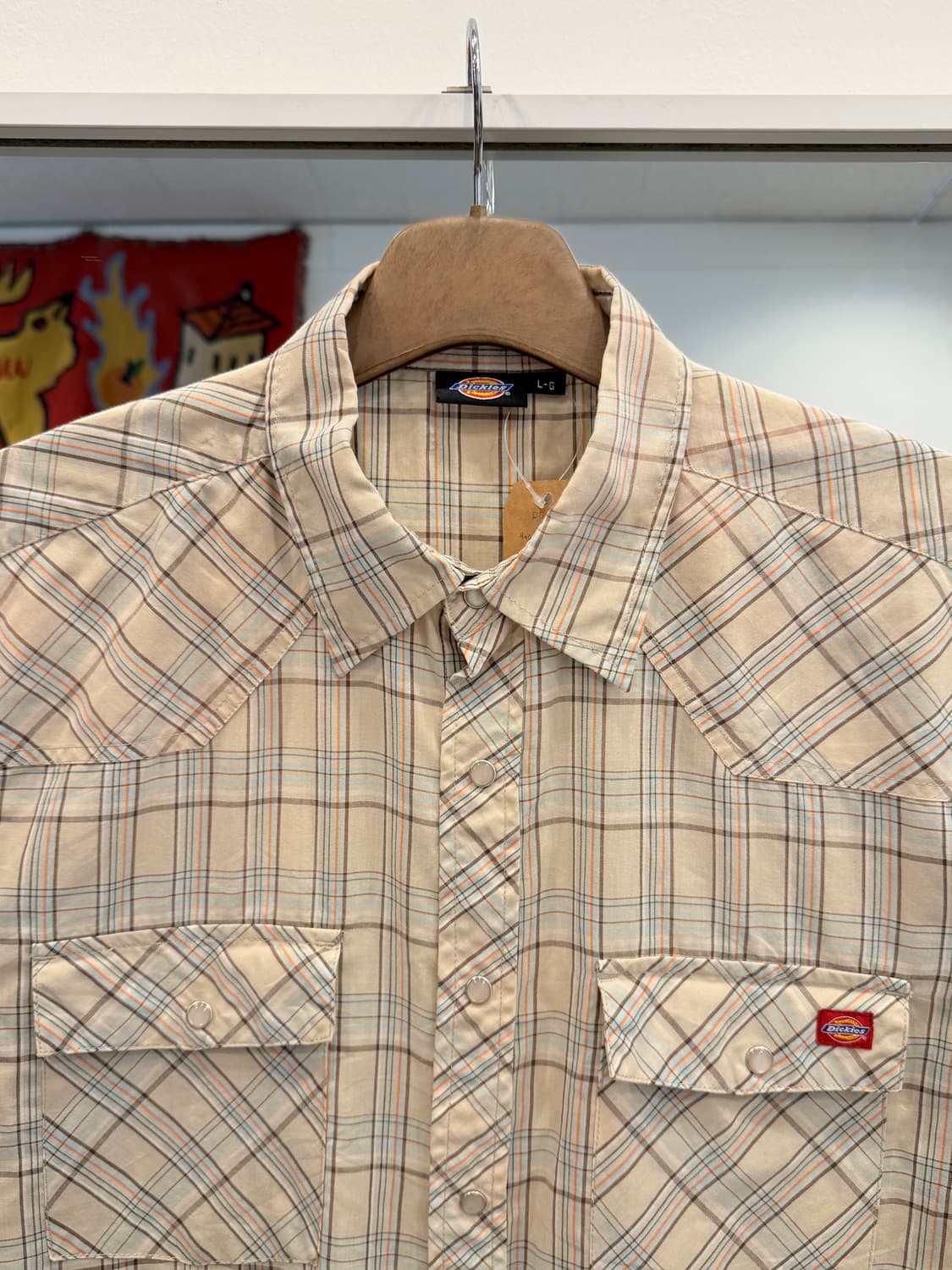Dickies 디키즈 웨스턴 체크 반팔 셔츠 상품이미지3