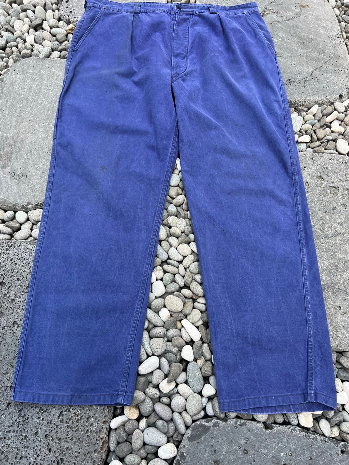 OLD VINTAGE WASHING FADED BLUE 프렌치워크팬츠 상품이미지4