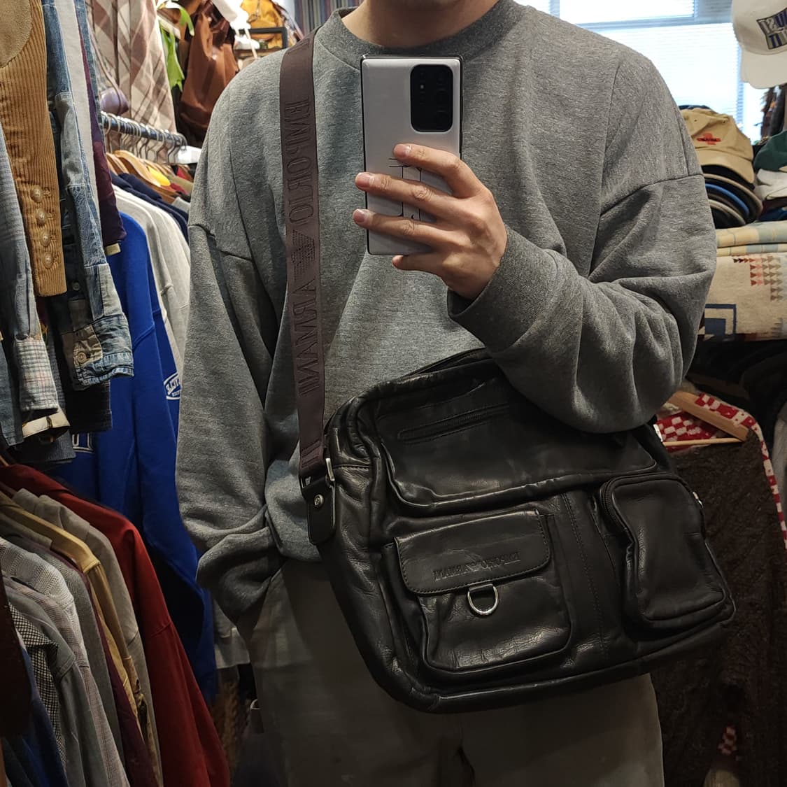 엠포리오 아르마니 크로스백 레더 메신져백 브리프케이스 상품이미지10