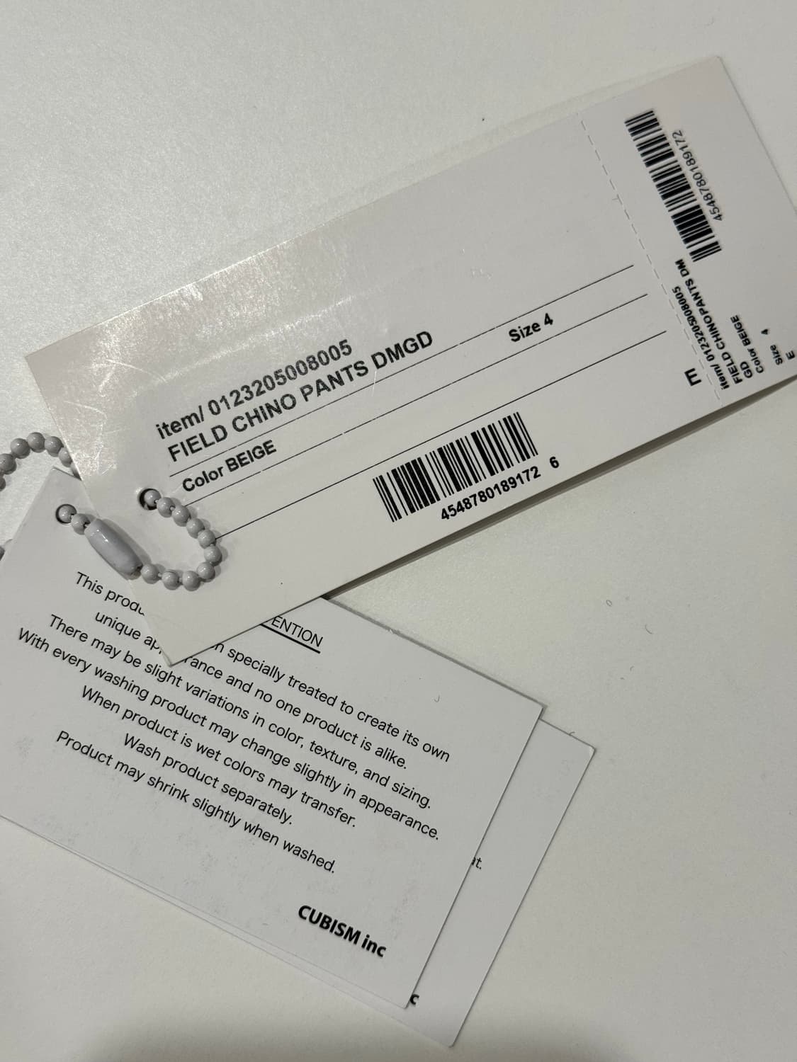 비즈빔 23ss 필드 치노 dmgd 베이지 4 상품이미지6