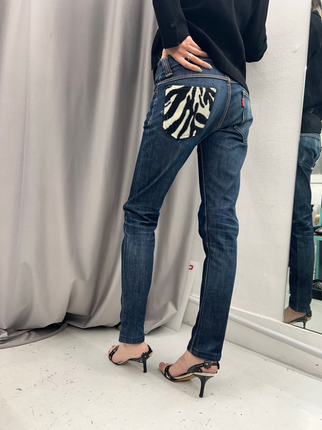 카우퍼 백포켓 슬림진 상품이미지5