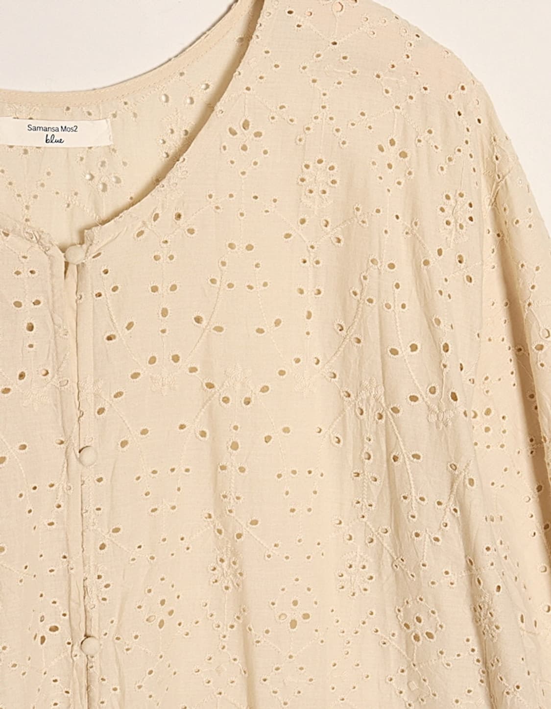 Samansa Mos2 blue Eyelet One-Piece 상품이미지3