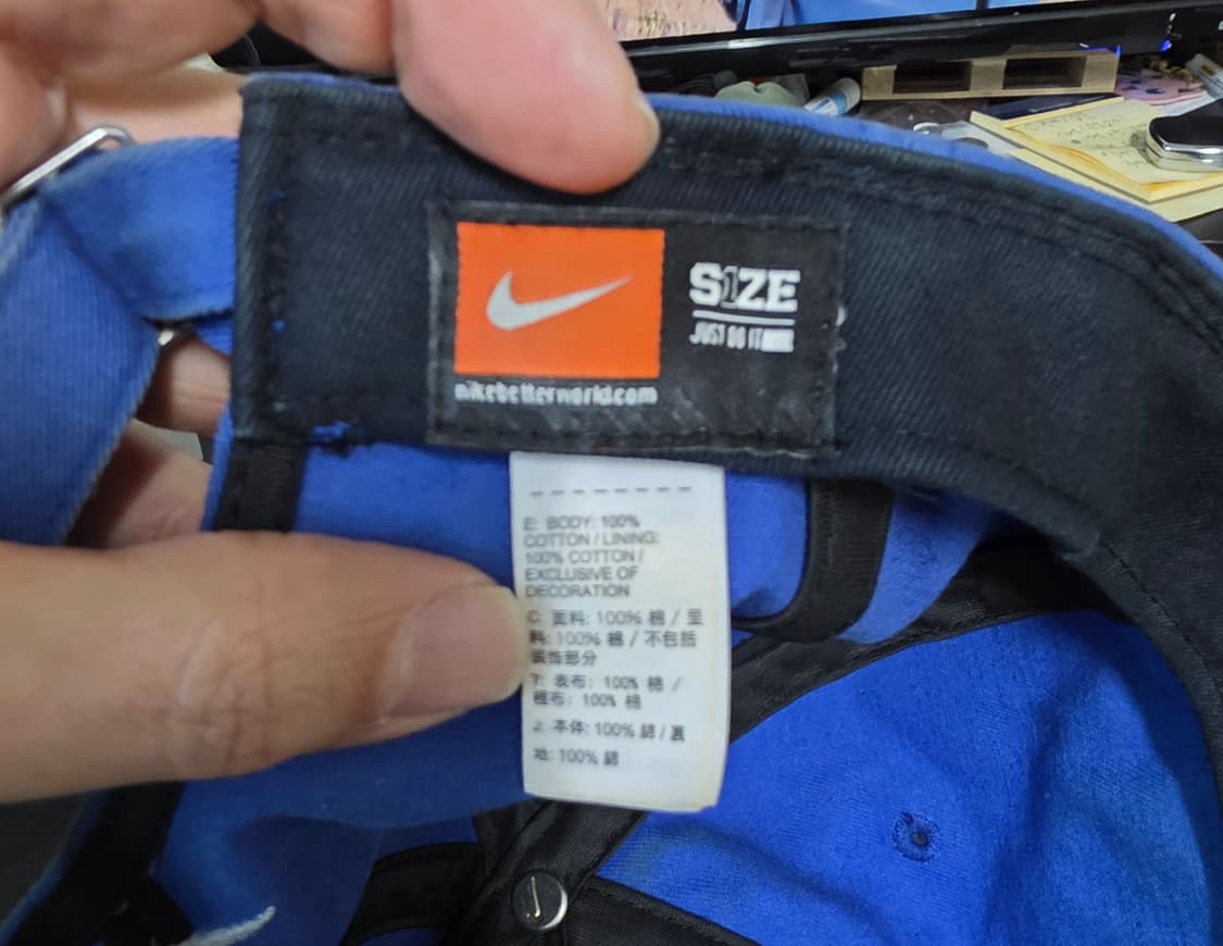 나이키 파/회색 볼캡 상품이미지4