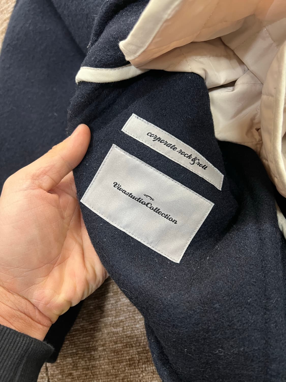 비바스튜디오 네이비 더플코트 L 상품이미지4