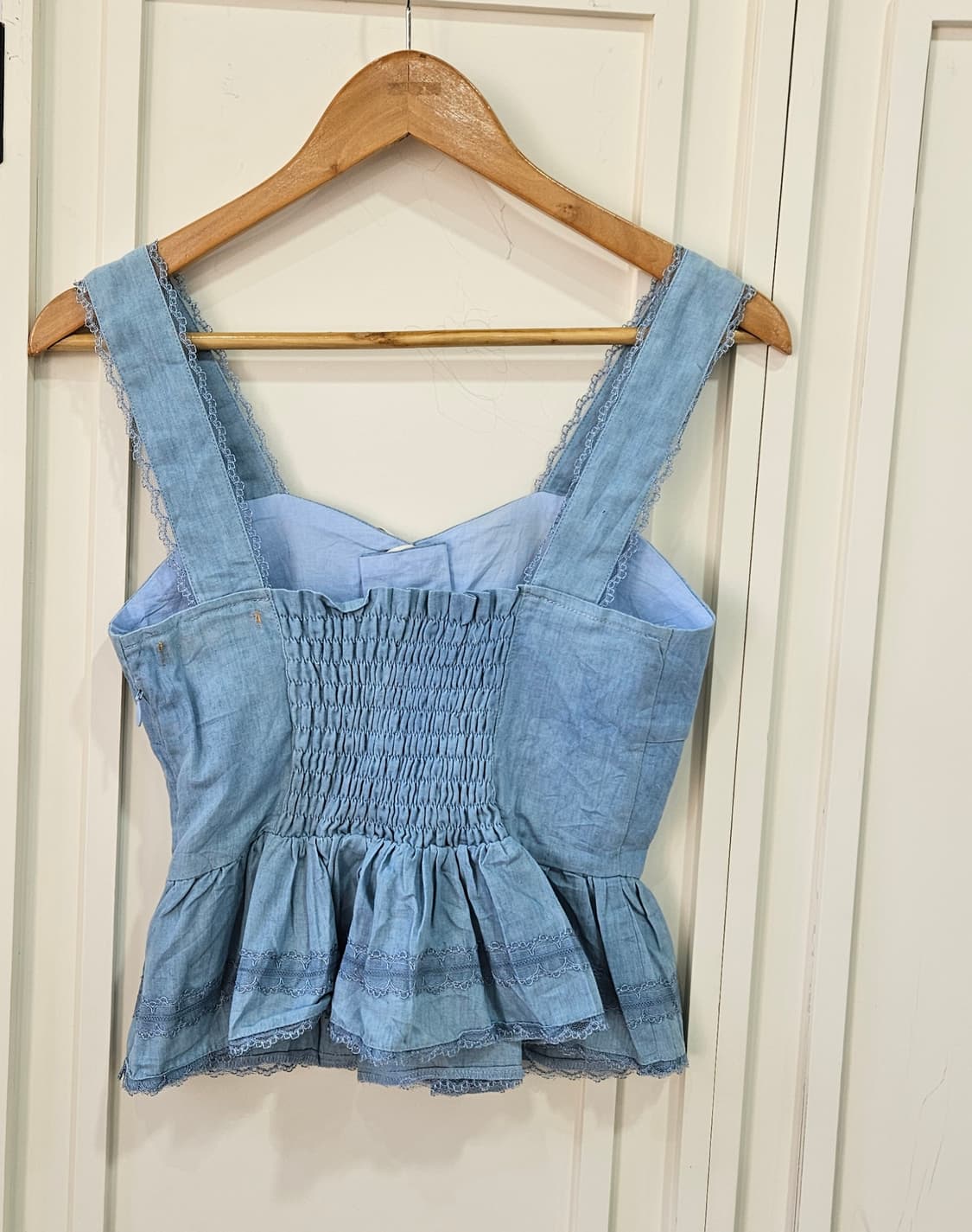 하늘 레이스 코르셋 뷔스티에 상품이미지3