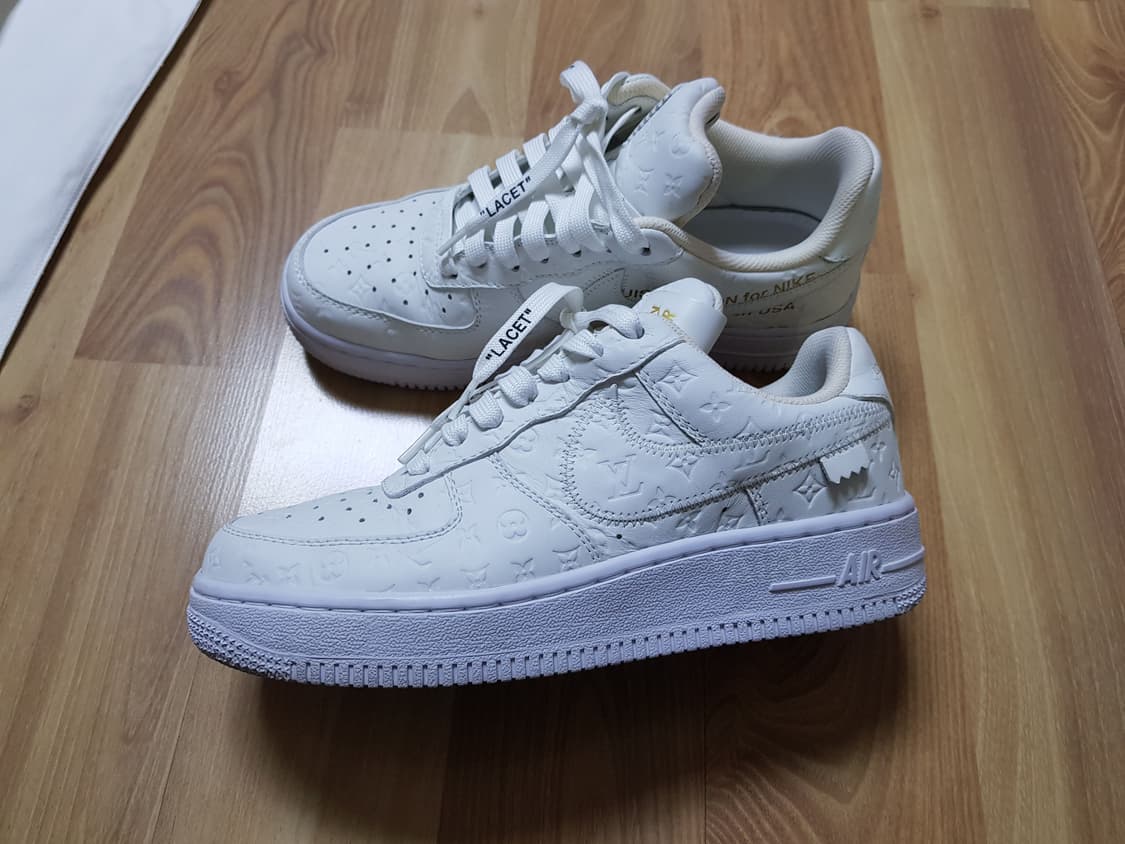 루이비통 X 나이키 에어포스 로우 버질아블로 화이트 상품이미지3