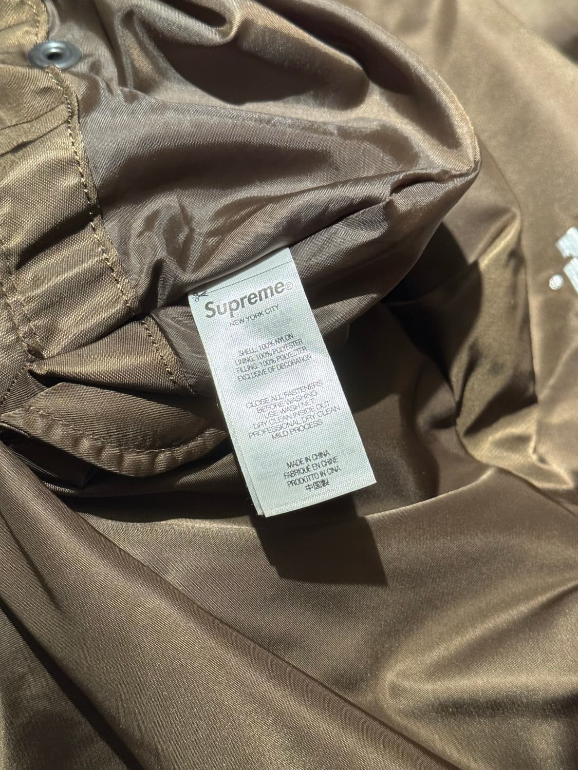 22SS Supreme Second To None MA-1 상품이미지5