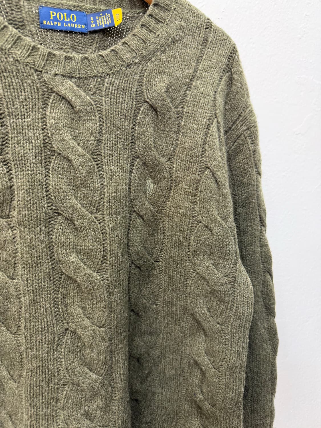 정품) 폴로랄프로렌 신형 여성 케이블 니트 S 상품이미지4