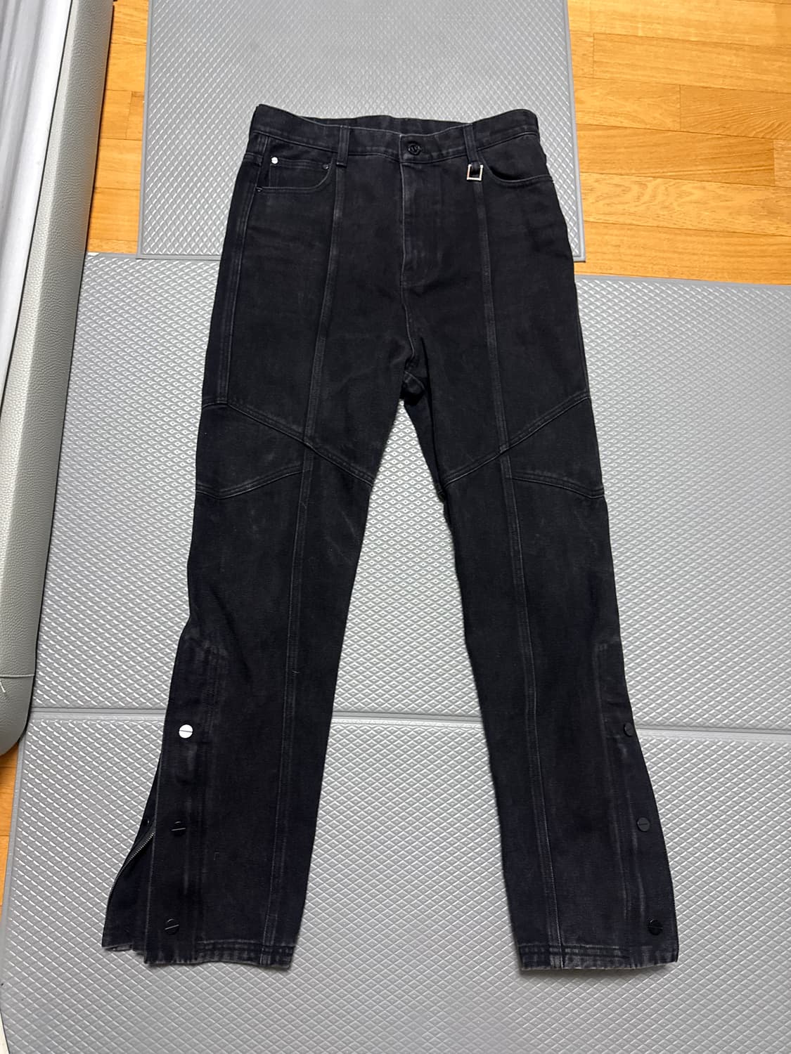 46size 우영미 블랙 바이커진 상품이미지1